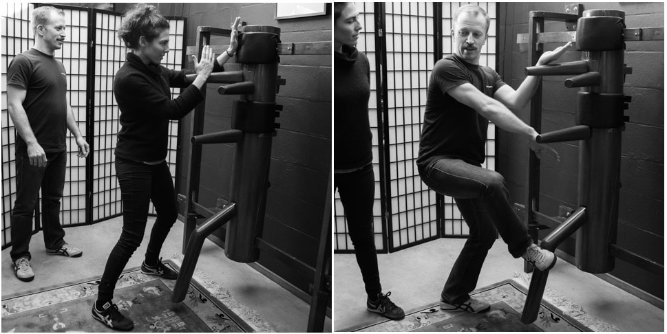 Wing Chun Wooden Dummy Training at Resilience Massage and Training
